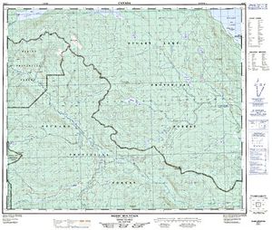 NTS 50k map for GRASSHAM LAKE, British Columbia