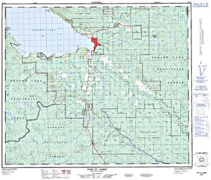 NTS 50k map for STUART LAKE, British Columbia