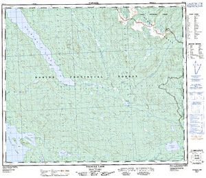 NTS 50k map for BABINE LAKE, British Columbia