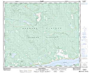NTS 50k map for PARROTT LAKES, British Columbia