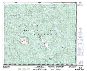 NTS 50k map for PARROTT LAKES, British Columbia