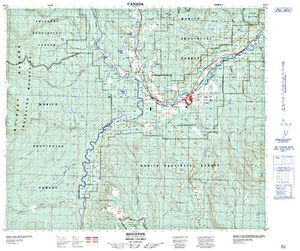 NTS 50k map for Barrett Lake, British Columbia