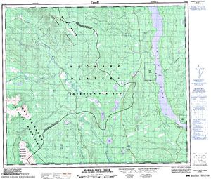 NTS 50k map for BABINE LAKE, British Columbia