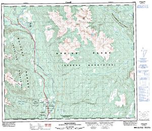 NTS 50k map for DUCKWING LAKE, British Columbia