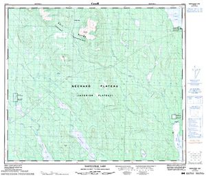NTS 50k map for Takla Lake, British Columbia