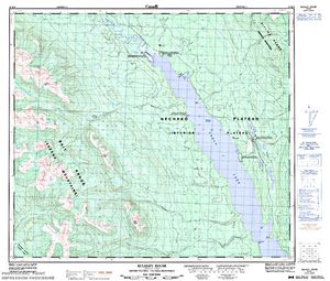 NTS 50k map for Takla Lake, British Columbia