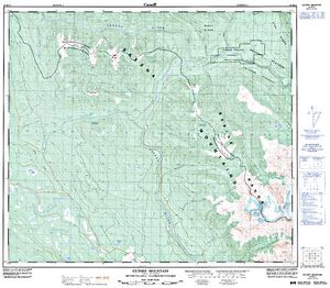 NTS 50k map for Skeena River, British Columbia