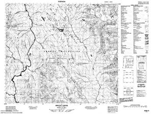 NTS 50k map for Skeena River, British Columbia