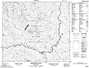 NTS 50k map for Echo Lake, British Columbia