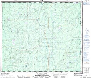 NTS 50k map for Redwillow River, British Columbia