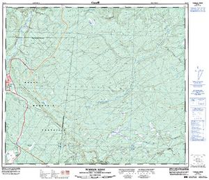 NTS 50k map for Flatbed Creek, British Columbia