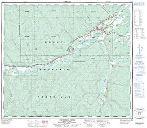 NTS 50k map for Pine River, British Columbia