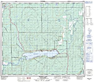 NTS 50k map for SOUTH CAMERON LAKE, British Columbia