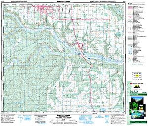 NTS 50k map for Pine River, British Columbia