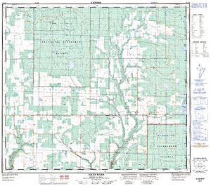 NTS 50k map for Boundary Lake, British Columbia