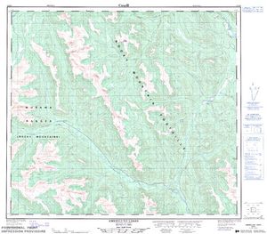 NTS 50k map for Graham River, British Columbia