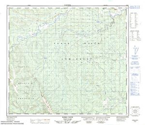 NTS 50k map for Graham River, British Columbia