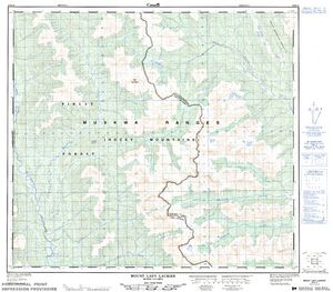 NTS 50k map for Graham River, British Columbia
