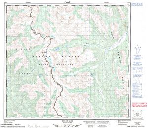 NTS 50k map for Graham River, British Columbia