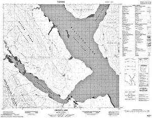 NTS 50k map for Mesilinka River, British Columbia