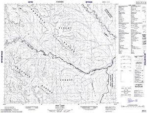 NTS 50k map for Mesilinka River, British Columbia