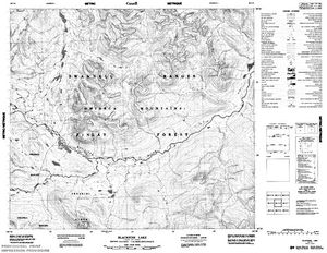 NTS 50k map for Mesilinka River, British Columbia