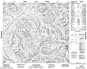 NTS 50k map for Skeena River, British Columbia