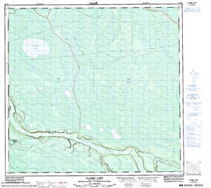 NTS 50k map for ANDY BAILEY LAKE, British Columbia
