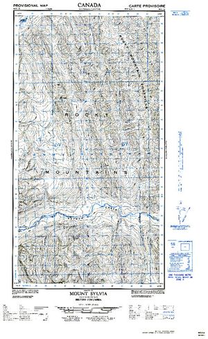NTS 50k map for TUCHODI LAKES, British Columbia
