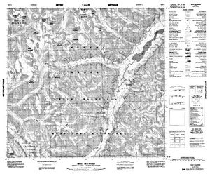 NTS 50k map for TUCHODI LAKES, British Columbia