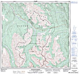 NTS 50k map for Tetsa River, British Columbia
