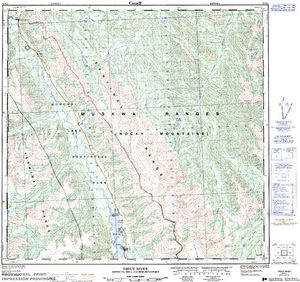 NTS 50k map for MUNCHO LAKE, British Columbia