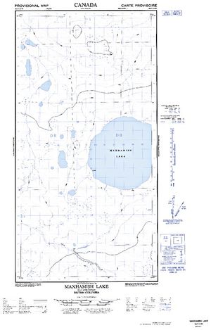 NTS 50k map for MAXHAMISH LAKE, British Columbia