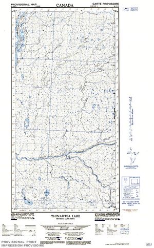 NTS 50k map for Petitot River, British Columbia