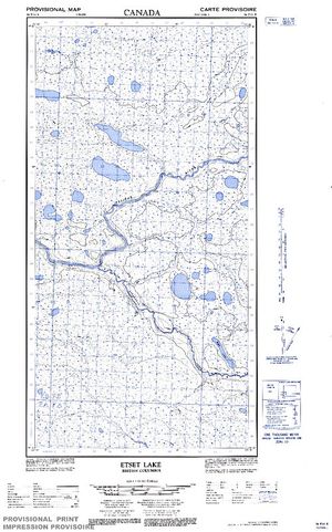 NTS 50k map for Petitot River, British Columbia