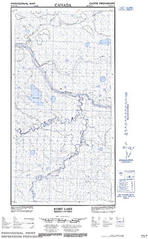 NTS 50k map for Petitot River, British Columbia