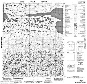 NTS 50k map for Great Bear Lake, Northwest Territories