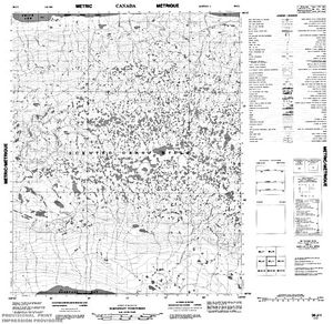 NTS 50k map for Great Bear Lake, Northwest Territories