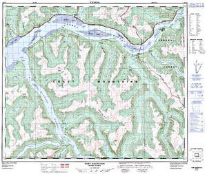 NTS 50k map for Skeena River, British Columbia