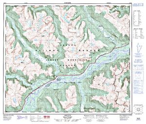 NTS 50k map for Skeena River, British Columbia