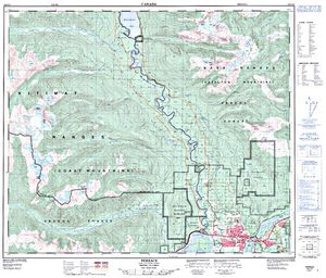NTS 50k map for Skeena River, British Columbia
