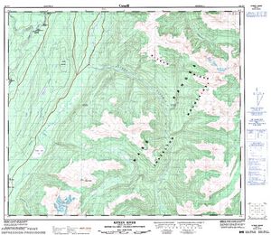 NTS 50k map for DRAGON LAKE, British Columbia