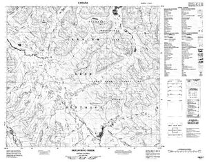 NTS 50k map for Skeena River, British Columbia