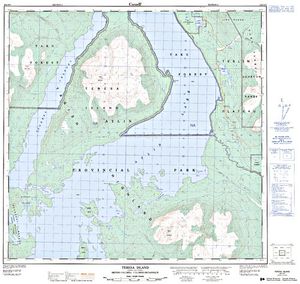 NTS 50k map for Palmer Lake, British Columbia