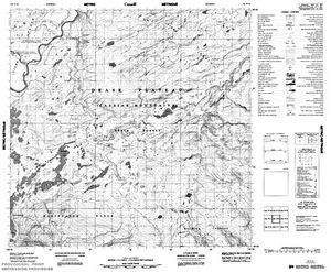 NTS 50k map for Vincent Lake, British Columbia