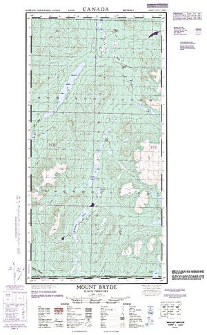 NTS 50k map for Snafu Lake, Yukon