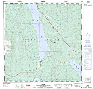 NTS 50k map for Little Atlin Lake, Yukon