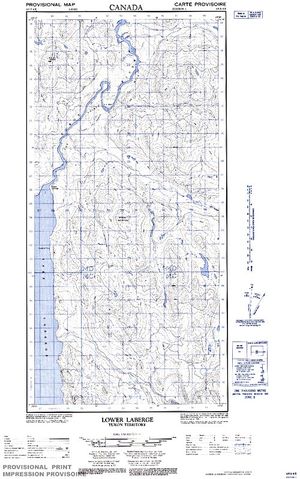 NTS 50k map for Yukon River, Yukon