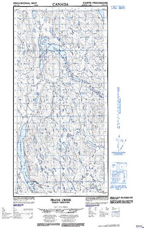 NTS 50k map for Yukon River, Yukon