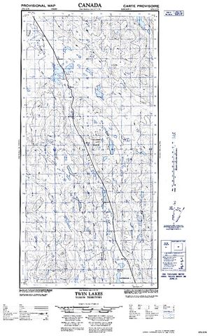 NTS 50k map for Twin Lakes, Yukon
